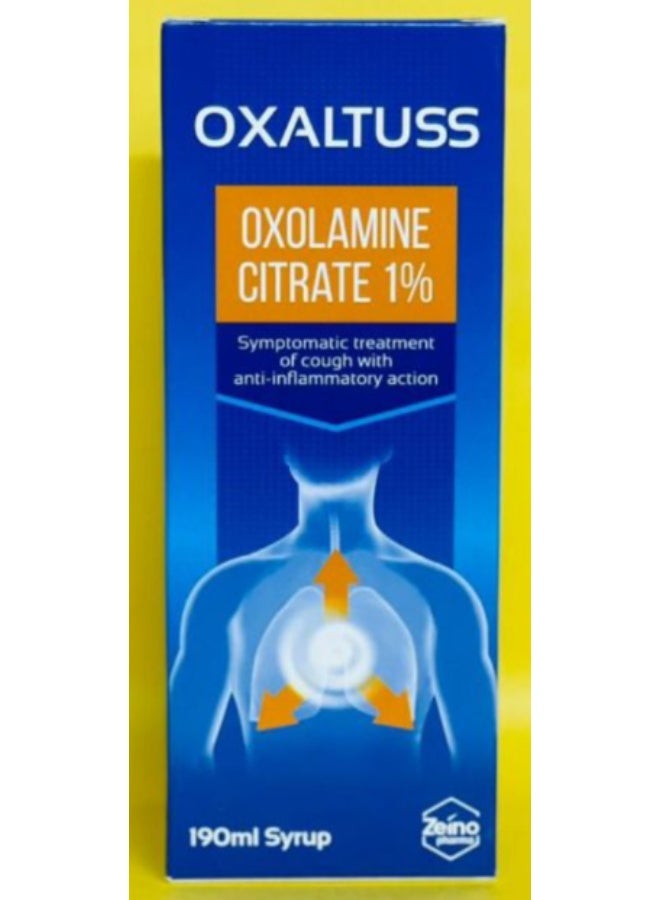 Oxaltuss Oxolamine Citrate 1% Cough Syrup 190 ml